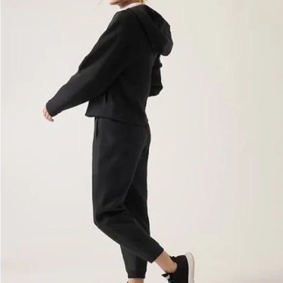 Athleta Black Get Set Hoodie Sweatshirt Size XL - Picture 2 of 3